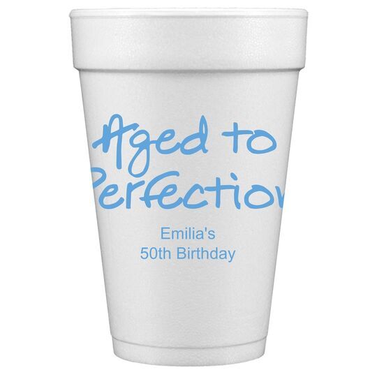 Studio Aged to Perfection Anniversary Styrofoam Cups